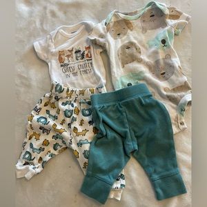 Baby unisex friends of animals bundle 3-6